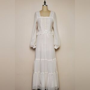 1970s Prairie Dress | Gunne Sax Style